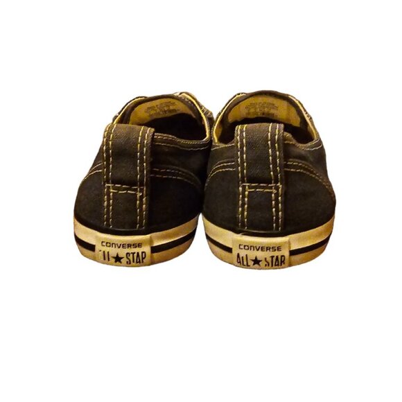 Womens Navy Blue Chuck Taylor Ballet Lace Low Shoes by Converse - Picture 5 of 8